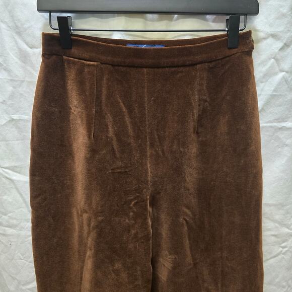 Vintage Ralph Lauren brown velvet stirrups equestrian pants size 8 - Picture 2 of 11